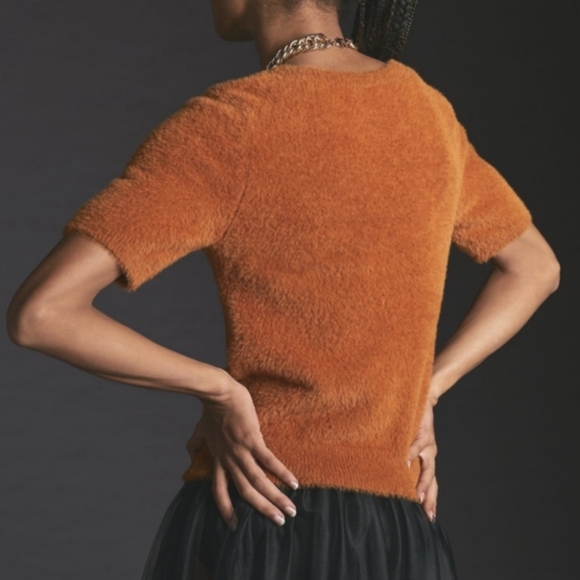 Maeve scoopneck eyelash sweater - Picture 2 of 6